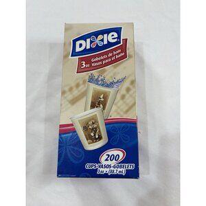 Vintage Dixie Bath Cups Refill Wax Open Box 61count Dog Theme